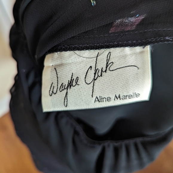 Vintage Wayne Clark black midi dress - Picture 8 of 14